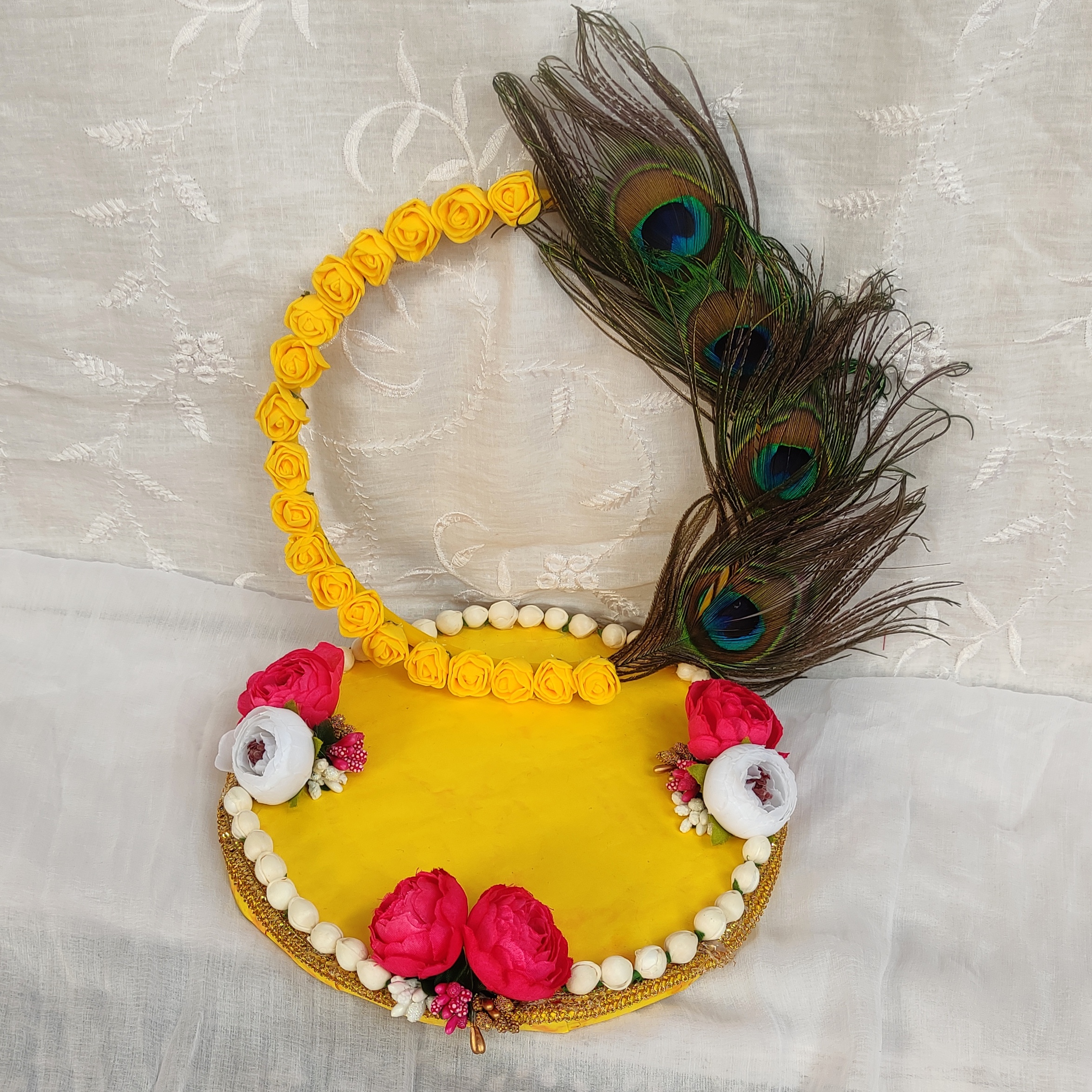 Haldi/mehendi/babyshower handmade jewellery, Platter